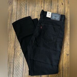 NWT Levi's Men's Black Slim Jeans